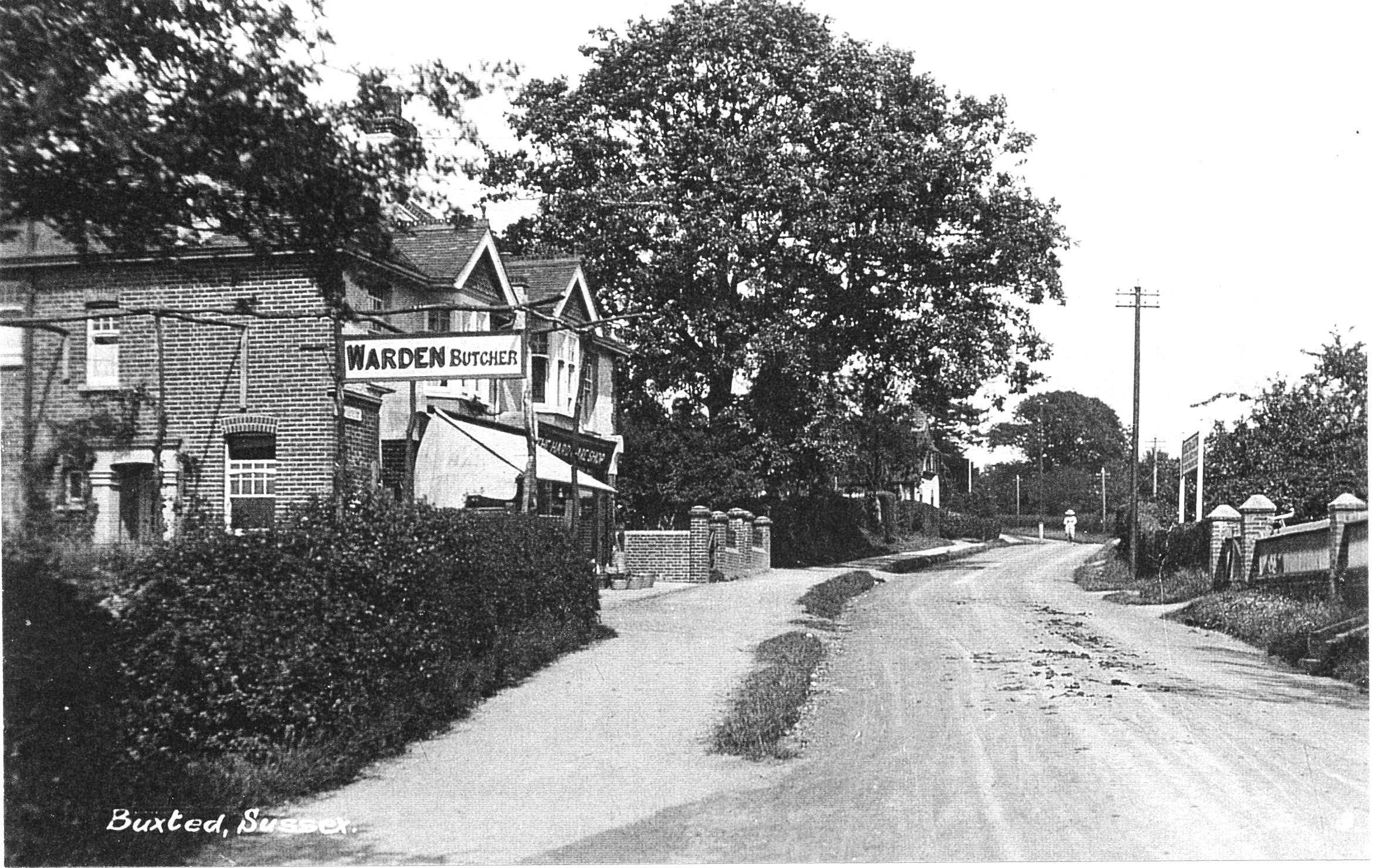 Buxted High Street and Butcher Shop